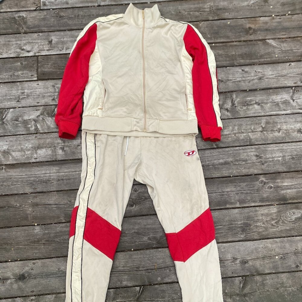 Vintage y2k Diesel Blocker Track Suit With Jacket and Pants Joggers XL